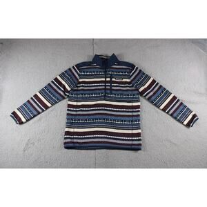 Columbia Mens Jacket Sweater XL Multicolor Weather II Printed Fleece Half Zip